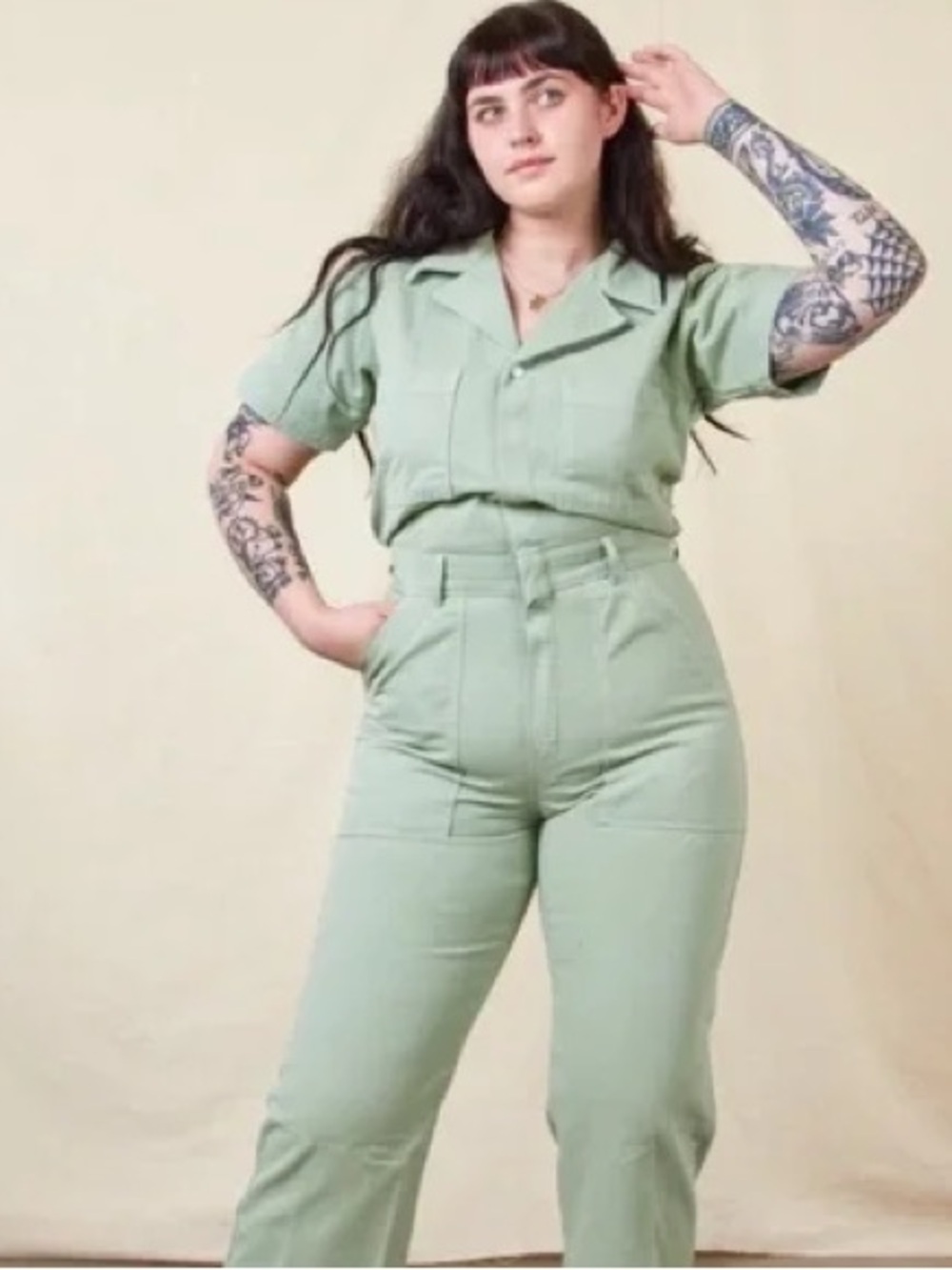 Big Bud Press Sage Green Jumpsuit
